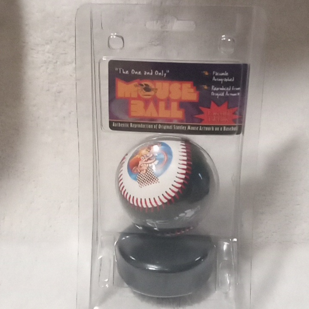 Authentic Reproduction Of Original "Stanley Mouse" Artwork on A Baseball. 1998)